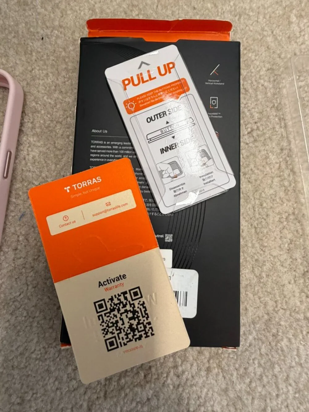 TORRAS UPRO Case for iPhone 15 Pro Pink MagSafe Kickstand Case NIB